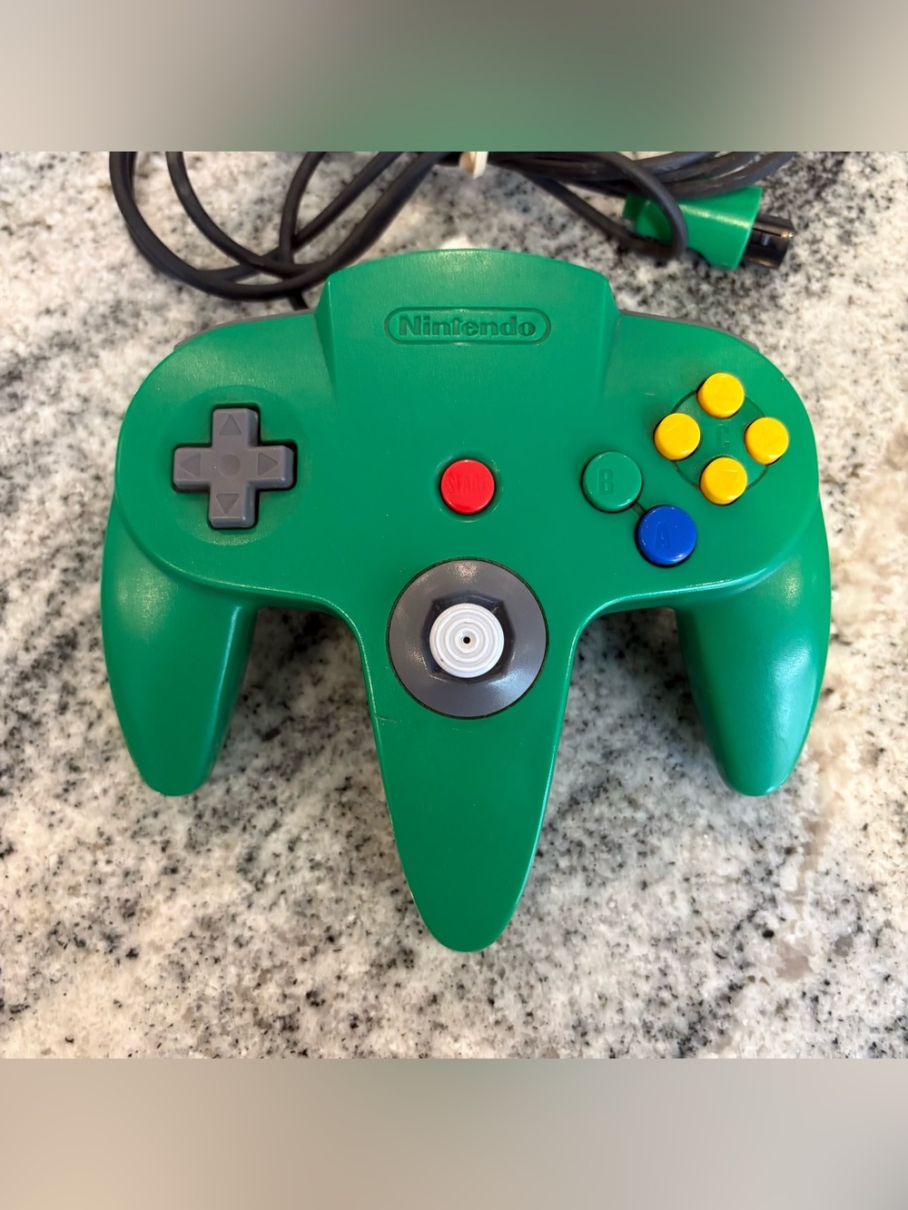 Nintendo 64 N64 Controller NUS-005 - Green - Authentic OEM - Working Loose Stick